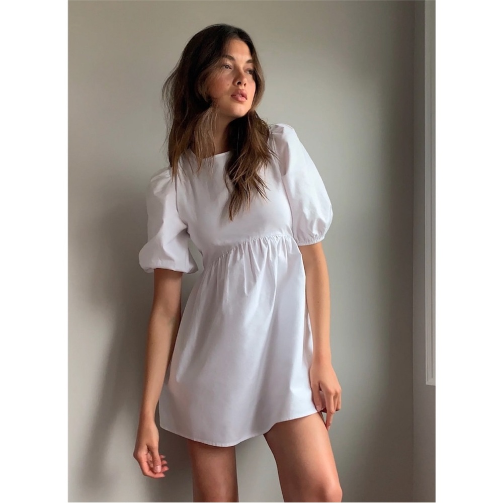 Aritzia Sunday Best White Babydoll Dress